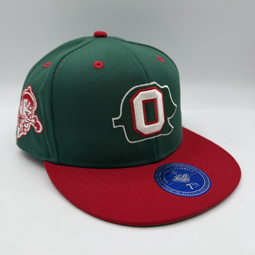 Ebbets Field Flannels Oakland Oaks Hat Cap 7 3/8 Green‎ Fitted Baseball DNA NWT